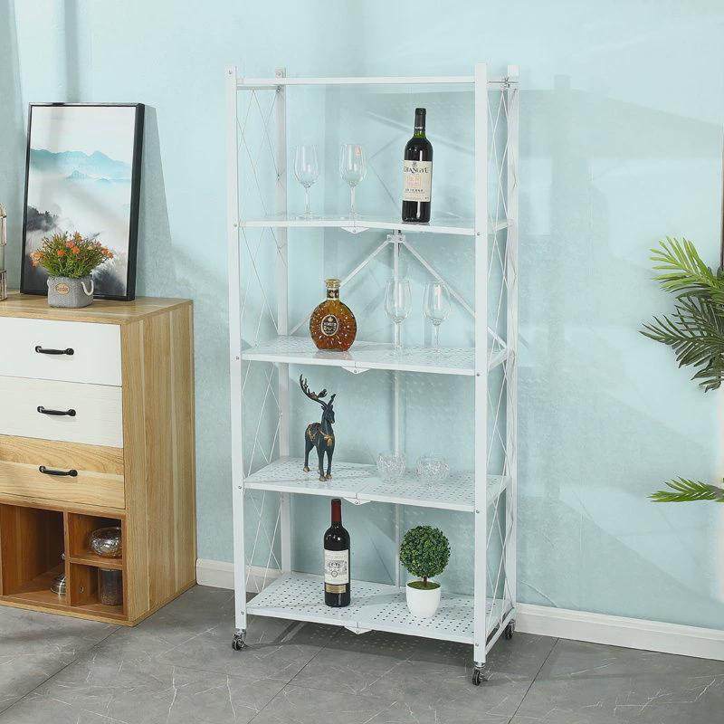 免安装折叠厨房多功能置物架落地多层收纳架储物架微波炉架子锅架,淘宝优惠券,粉丝福利购,淘宝优惠卷