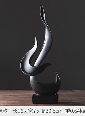 直销雕塑摆件火焰厂家家居客厅装饰品工艺品摆设玄关办公室软树脂