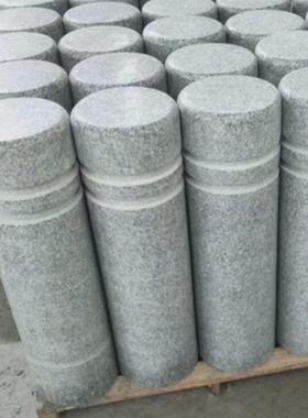 石雕挡车柱公园路边花岗岩石墩广场户外大理石路障石柱摆件防撞