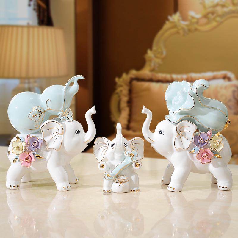 葫芦大象摆件陶瓷客厅电视柜酒柜招财装饰品乔迁新居礼品,淘宝优惠券,粉丝福利购,淘宝优惠卷