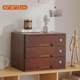 New solid wood with locks drawer storage cabinet wooden multi-functional small bedroom debris storage cabinet Japanese desktop