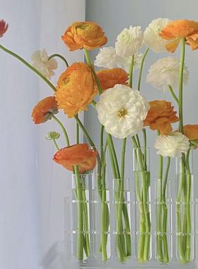 网红支架ins玻璃试管花瓶亚克力花艺水培花器插花瓶装饰品摆件