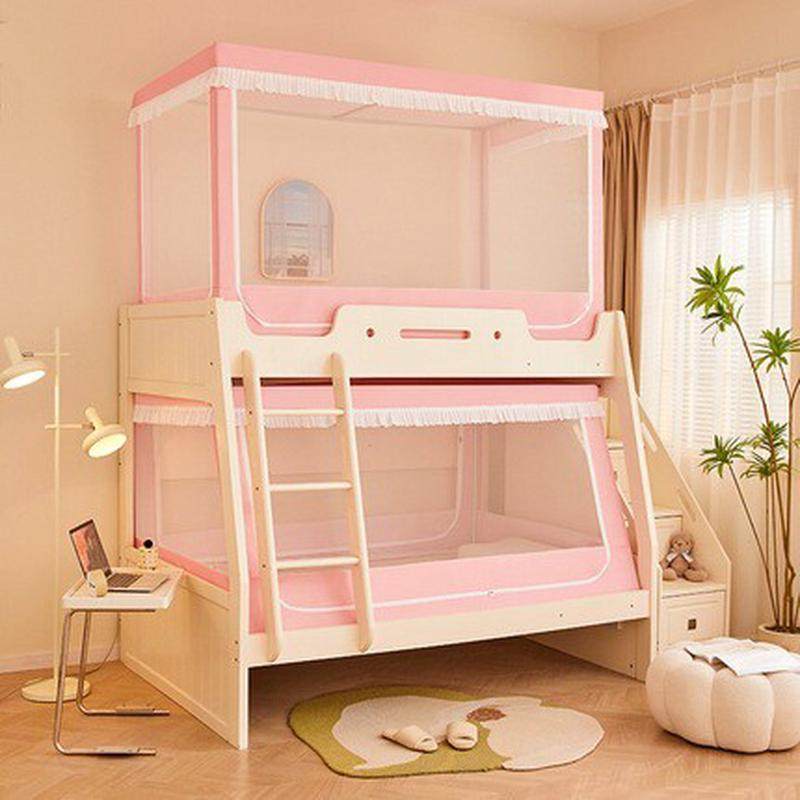 子母床蚊帐家用1.2上下铺梯形高低床1.5米儿童双层床床幔2米加长,淘宝优惠券,粉丝福利购,淘宝优惠卷