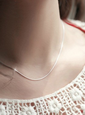 925银韩版饰品蛇骨项链时尚包邮