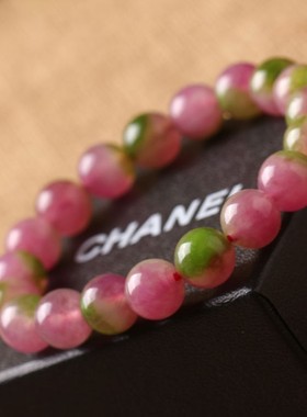 天然玉髓碧玺时尚水晶情侣