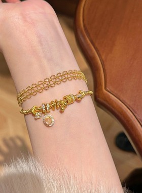 S925纯银新中式龙心盘缠跑环手链复古时尚小众设计百搭高级感手串