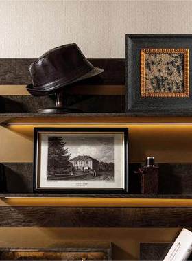 法式中古风抽象装饰画酒店样板间