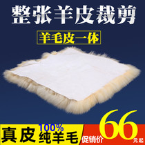 Pure Wool Car Cushion Winter Warm Seat Cushion Sheep Leather Car Mat Whole Zhang Fur Integrated Car Cushion Monolithic