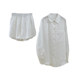 ເສື້ອຍືດຍາວສີຂາວ linen ສອງສິ້ນ