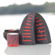 Pure natural black horn cinnabar hand-made traditional Holy Grail Gua Jiao Cup Houtian Bagua Qianmu Workshop