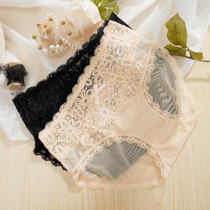 4条 低腰内裤女生纯欲蕾丝纯棉女士性惑性感孕妇新款短裤夏季薄款,淘宝优惠券,粉丝福利购,淘宝优惠卷