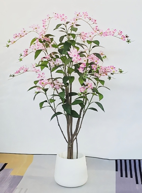 仿真茉莉花仿真绿植垂丝室内客厅假绿植落地盆栽仿生植物装饰摆件