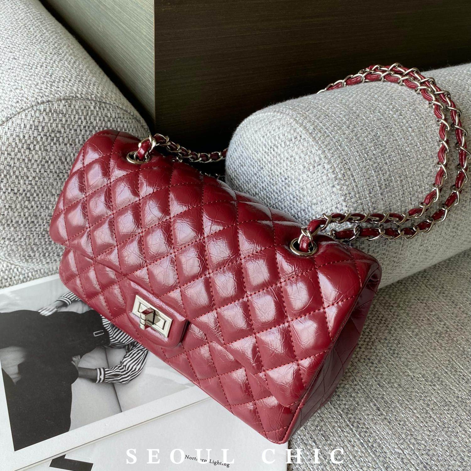 SEOULCHIC 高级感油腊皮车缝线腋下包2024秋冬单肩斜挎包链条包,淘宝优惠券,粉丝福利购,淘宝优惠卷