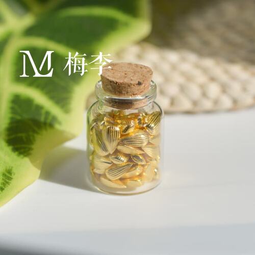 合金配饰玻璃瓶招财桌面办公桌家居装饰布置随身携带创意礼物摆件 - 图0