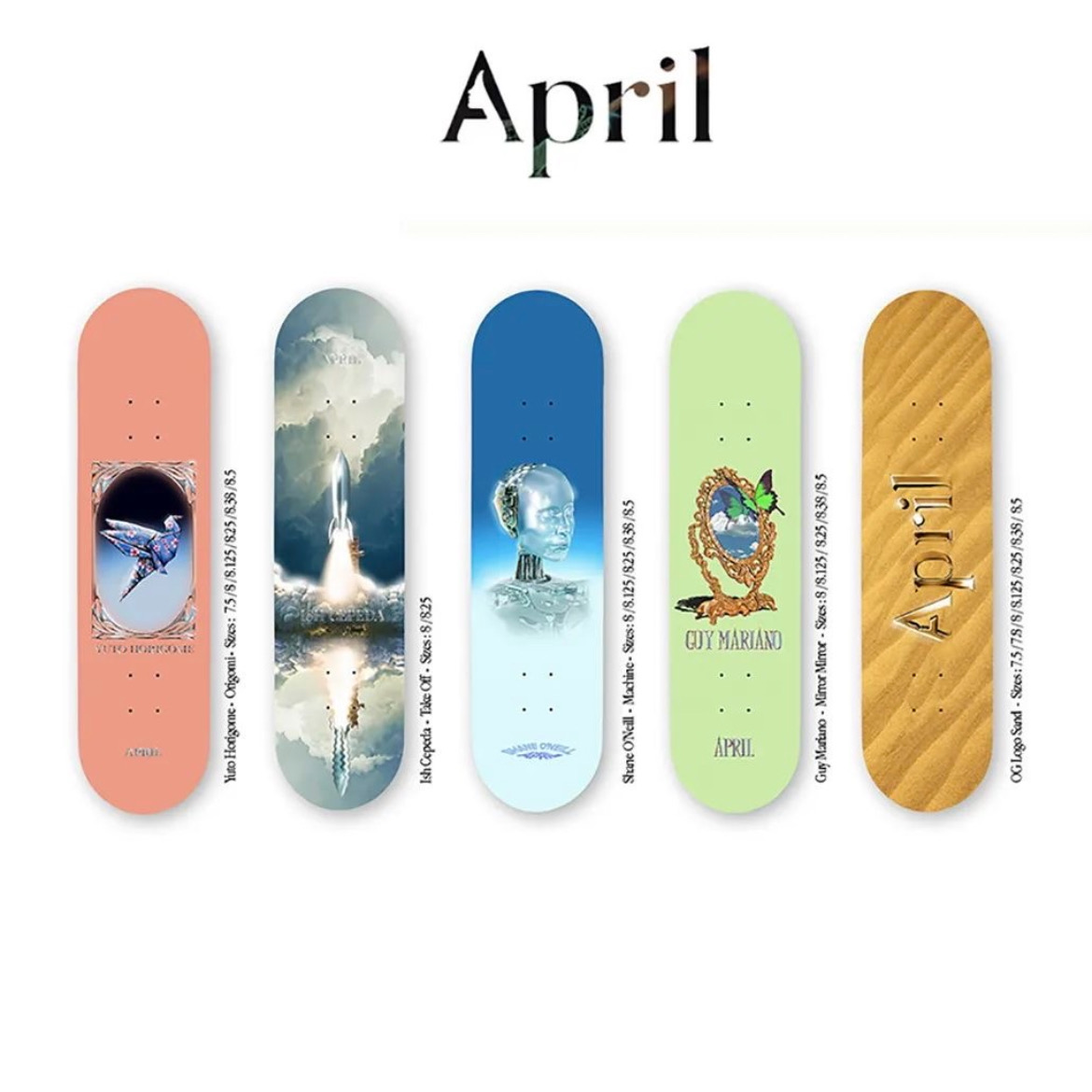 April美国进口枫木专业yuto滑板板面baker girl april skateboard-图1