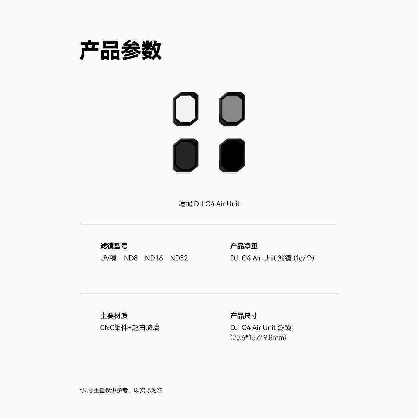 iFlight翼飞 ND/UV滤镜 适配大疆DJI O4 Lite图传 航模穿越机配件,淘宝优惠券,粉丝福利购,淘宝优惠卷