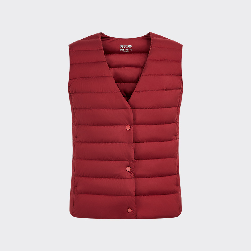 波司登2023秋季新款女士短款V领内搭