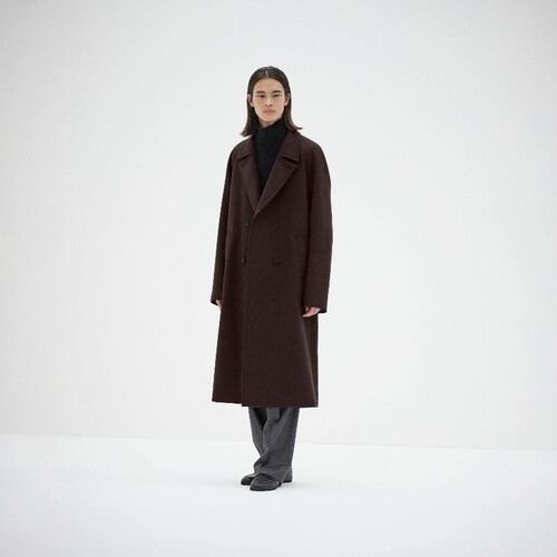 AURALEE TWISTED DOUBLE CLOTH COAT 25AW 精梳120羊毛双层布大衣 - 图0
