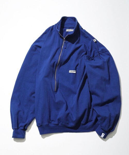 CAHLUMN Heavy 3/4-Zip Cadet Shirt 23SS 长谷川半拉链套头卫衣 - 图0