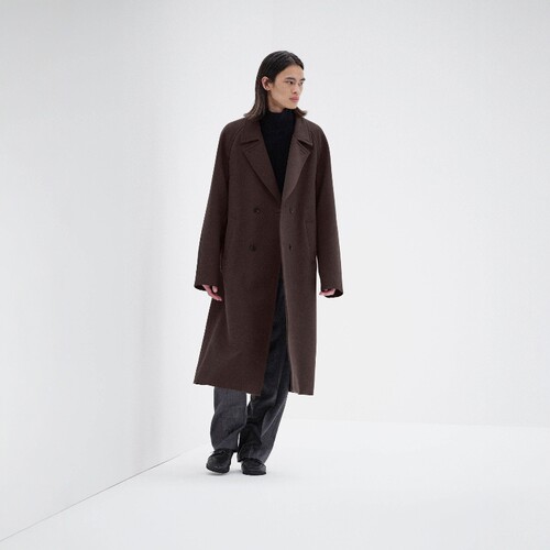 AURALEE TWISTED DOUBLE CLOTH COAT 25AW 精梳120羊毛双层布大衣 - 图1