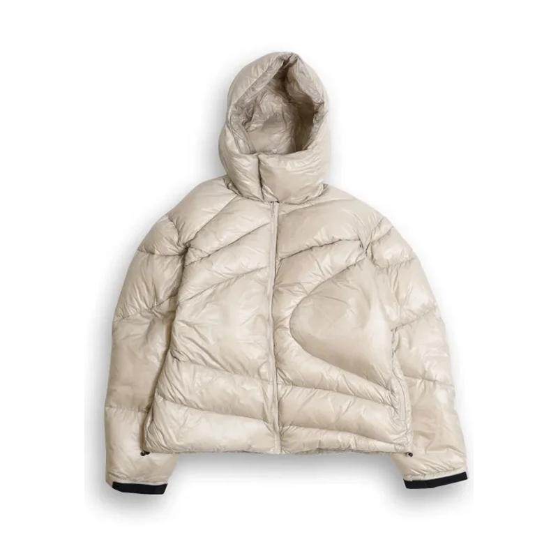 NANGA × JIEDA DOWN JACKET24AW联名流线分割轻量防水连帽羽绒服 - 图3