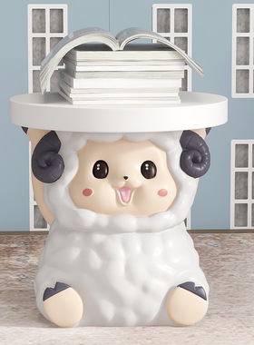 卡通创意玄关换鞋凳落地摆件家居装饰品卧室床头柜置物架乔迁礼品