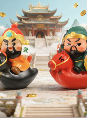 新品马年创意伴手礼发马上有财神盲盒桌面摆件客厅玄关装饰生肖马