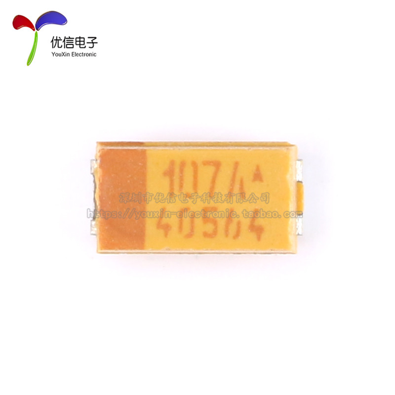 全新原装贴片钽电容3216A 100uF(107)±20% 10V TLJA107M010R1400-图1