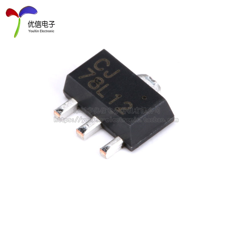 原装正品 CJ78L12 3% SOT-89 0.1A/12V/0.5W 线性稳压电路芯片5只 - 图0