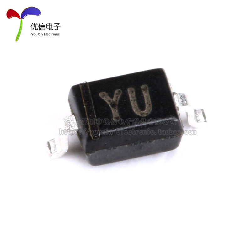 原装正品 CESD3V3D3丝印YU SOD-323 3.3V单向 ESD二极管（20只）-图0