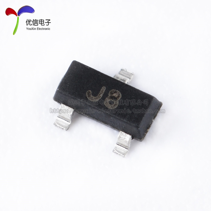 原装正品 S9018 J8 SOT-23 NPN晶体管15V/50mA贴片三极管（20只） - 图0