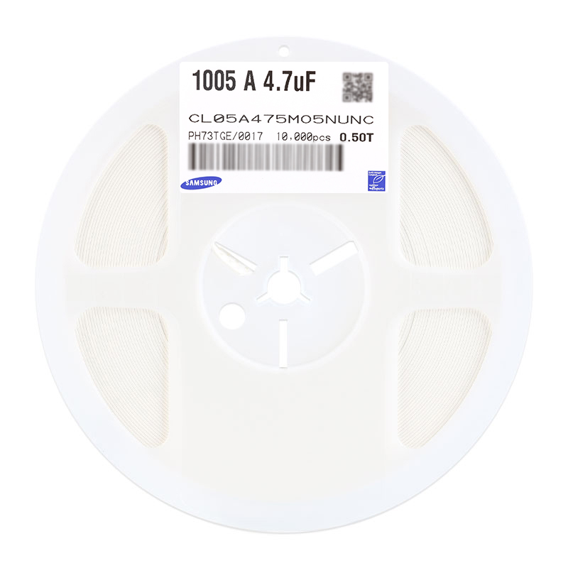 原装正品0402贴片电容4.7uF(475) ±20% 16V X5R CL05A475MO5NUNC - 图0