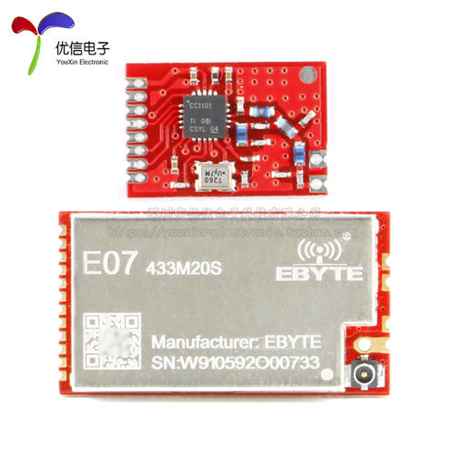 CC1101无线模块433MHz数传收发工业级射频通讯E07-M1101S/433M20S - 图1
