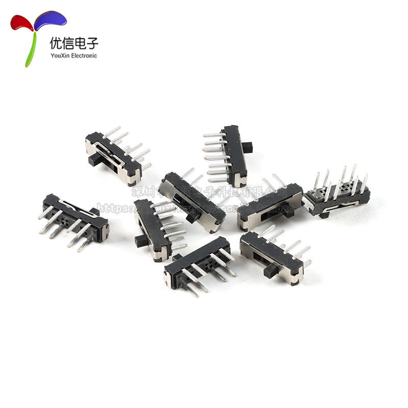 拨动开关单双排直插贴片卧式小微型电源滑动档位开关2/3档3/4脚,淘宝优惠券,粉丝福利购,淘宝优惠卷