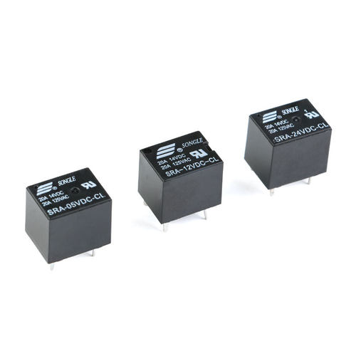 松乐继电器 SRA-05V 12V 24VDC-CL T74 24V 黑色 20A 5脚 - 图0