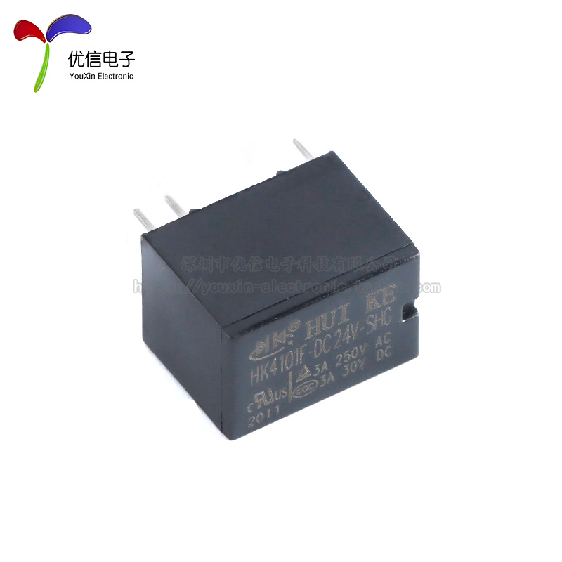 汇科继电器 HK4101F-DC5V/12V/24V-SHG 5脚一组转换信号继电器-图1