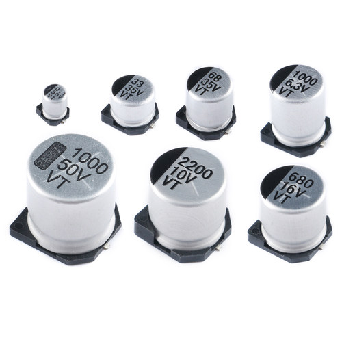 贴片铝电解电容1uF2.2uF3.3uF4.7uF10uF22uF47uF100uF220uF1000uF - 图0