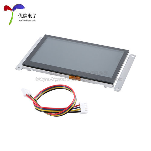 T1系列_4.3寸_电/阻容屏_模块(IP) 串口智能液晶显示HMI触摸屏 - 图2