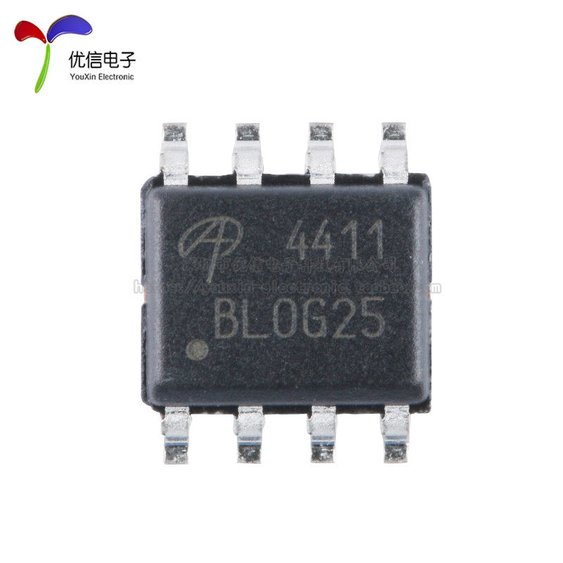 原装正品 AO4411 SOIC-8 P沟道-30V/-8A贴片MOSFET场效应管芯片_虎窝淘