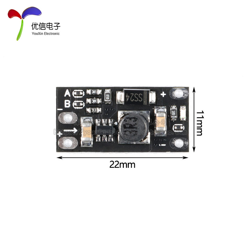 3.7V转12V迷你DC-DC升压模块 5V/8V/9V/12V输出 锂电池升压 AS32 - 图3