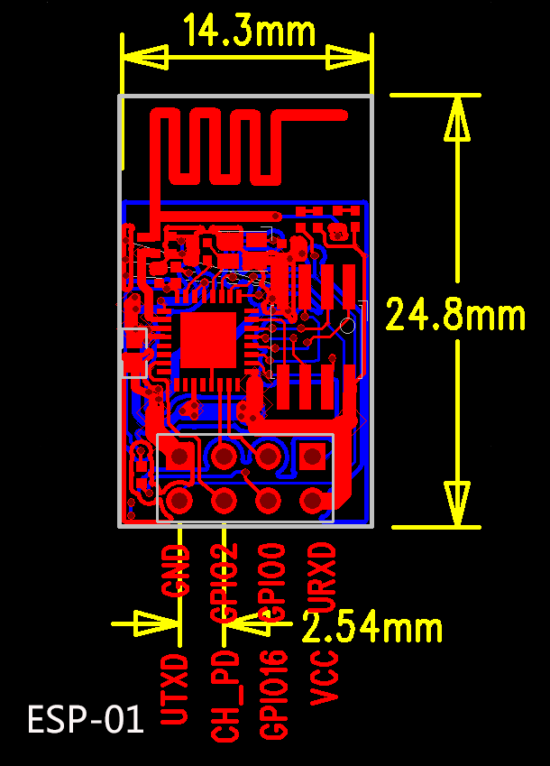 【优信电子】原装正品 新版本 ESP-01  ESP8266串口WIFI模块 - 图3