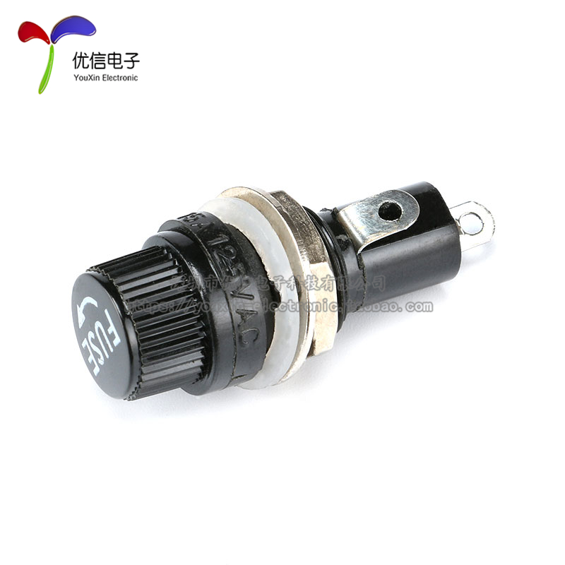 【优信电子】FUSE 保险座5*20 优质保险管座/保险丝座10A/250V AC - 图1