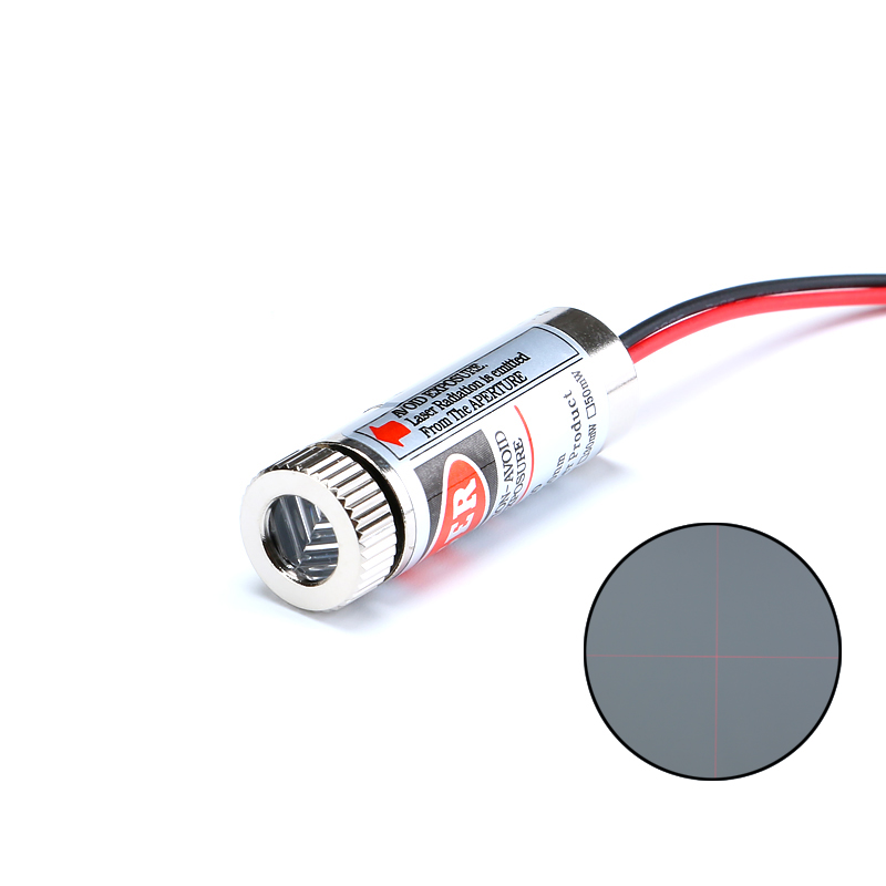 5mW 红色 点状光斑/一字/十字直线激光管 红外激光头模组 - 图2
