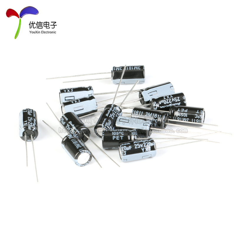 原装正品 25V 220uF ±20% 25YXJ220MFFC6.3X11直插电解电容 10只 - 图2