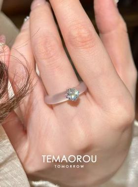 「月色朦胧」清冷感冰透感戒指
