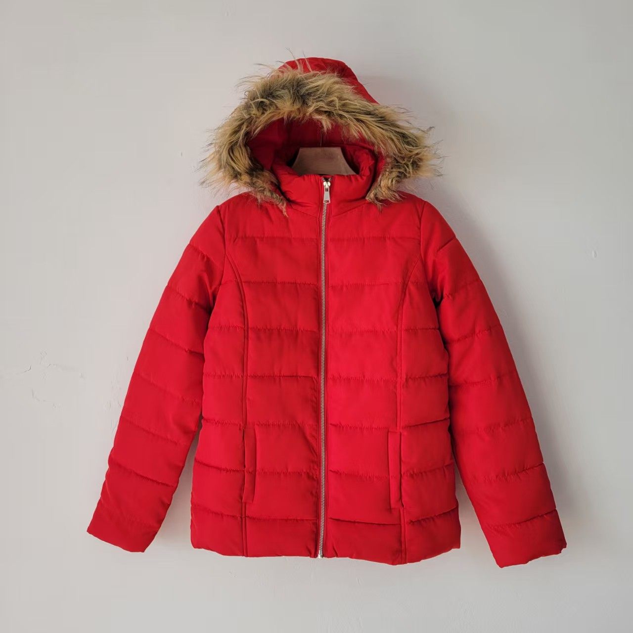 外贸秋冬新款女装连帽厚实保暖棉衣美式棉服宽松大码毛领英伦外套,淘宝优惠券,粉丝福利购,淘宝优惠卷