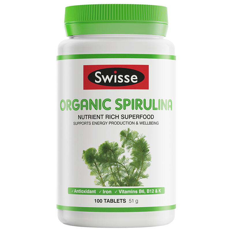 ChemistWarehouse海外旗舰店Swisse斯维诗有机天然高浓度螺旋藻200片上班族膳食纤维澳洲2