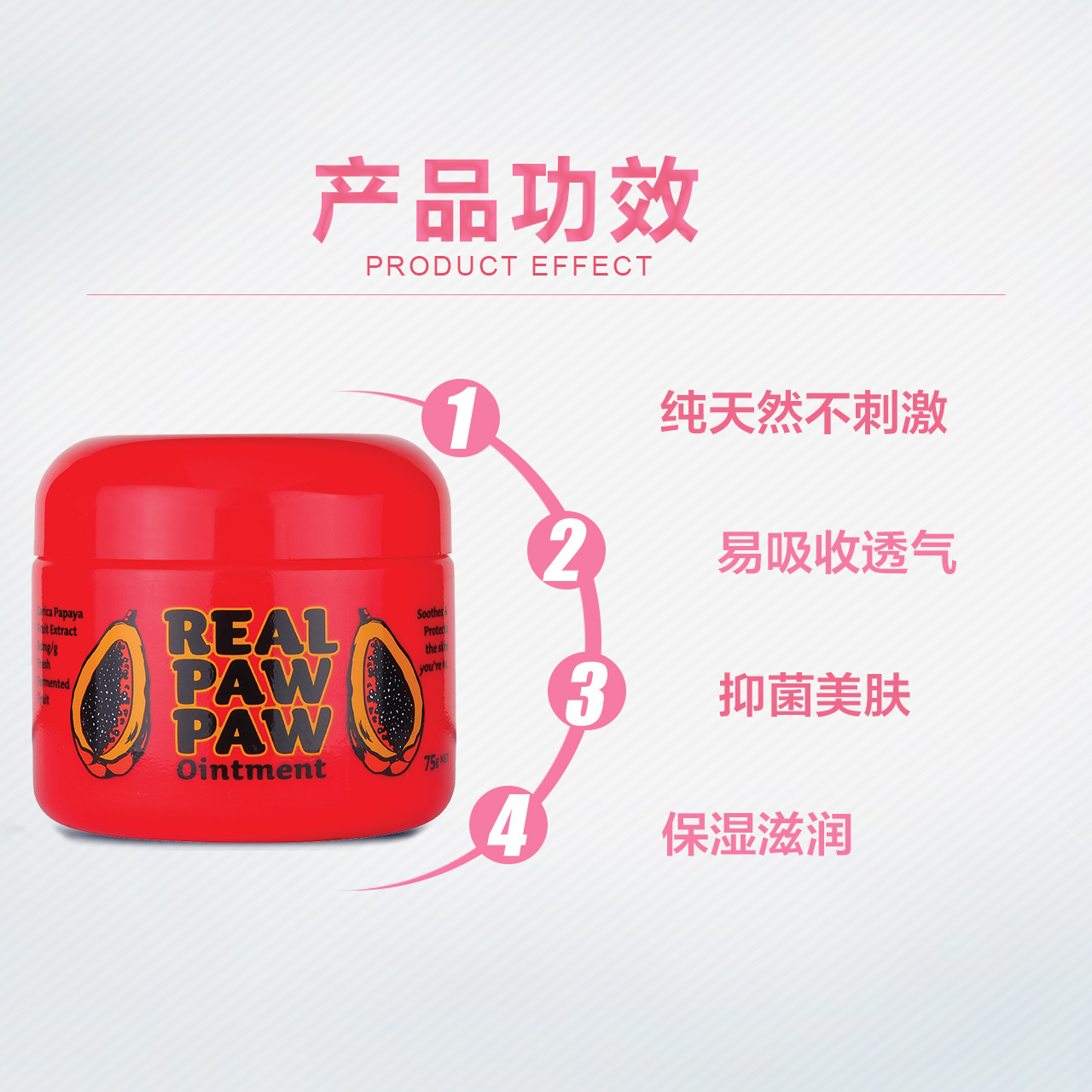 ChemistWarehouse海外旗舰店澳洲进口番木瓜膏滋润保湿补水润唇膏唇膜75g万能膏万用膏正品3