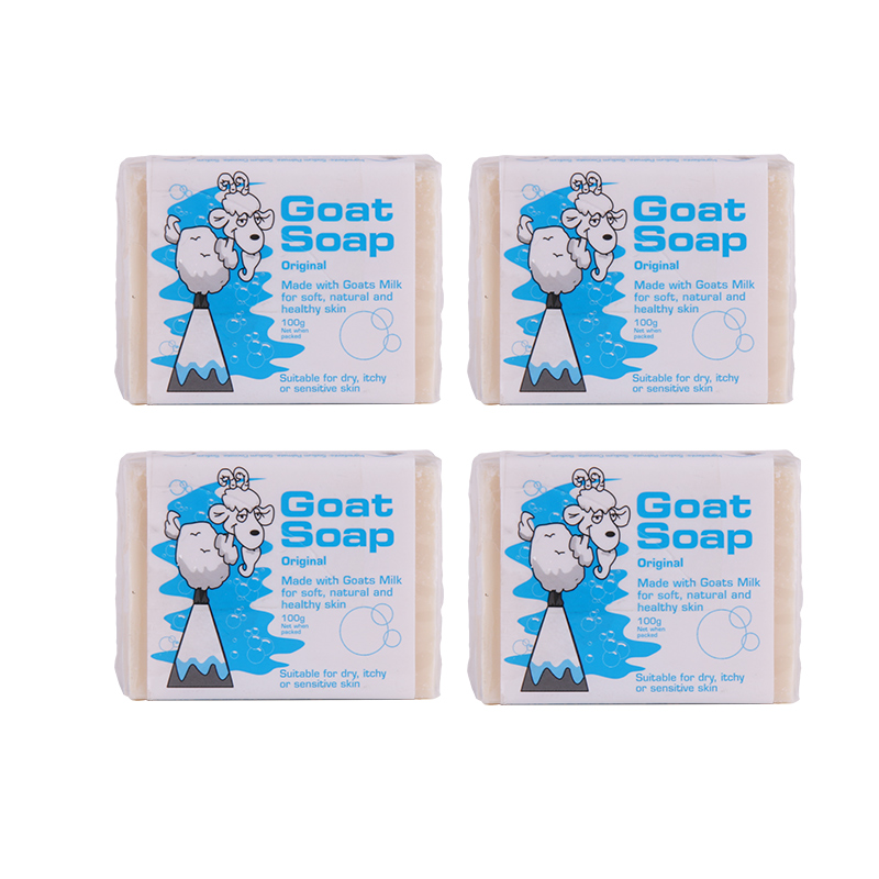 Goat Soap澳洲羊奶皂100g*4块套装洁面美白皂洗脸控油补水手工皂 - 图1