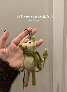 尼泊尔手工羊毛毡膜滑雪挂饰